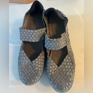 Nine Wast Mary Jane Women's Woven Pewter Gray US 7
